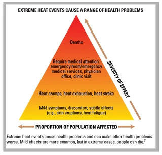 Mild heat stroke symptoms, according to the NHS, include headache, dizziness, confusion, and nausea. Heat exhaustion can progress to heat stroke if not treated promptly.